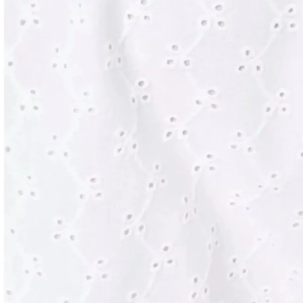 Lilly Pulitzer White Ditsy Vine Eyelet Short Puff Sleeved XL Blouse 🆕📦⌚🏃💨⚡🚚 - Picture 7 of 16